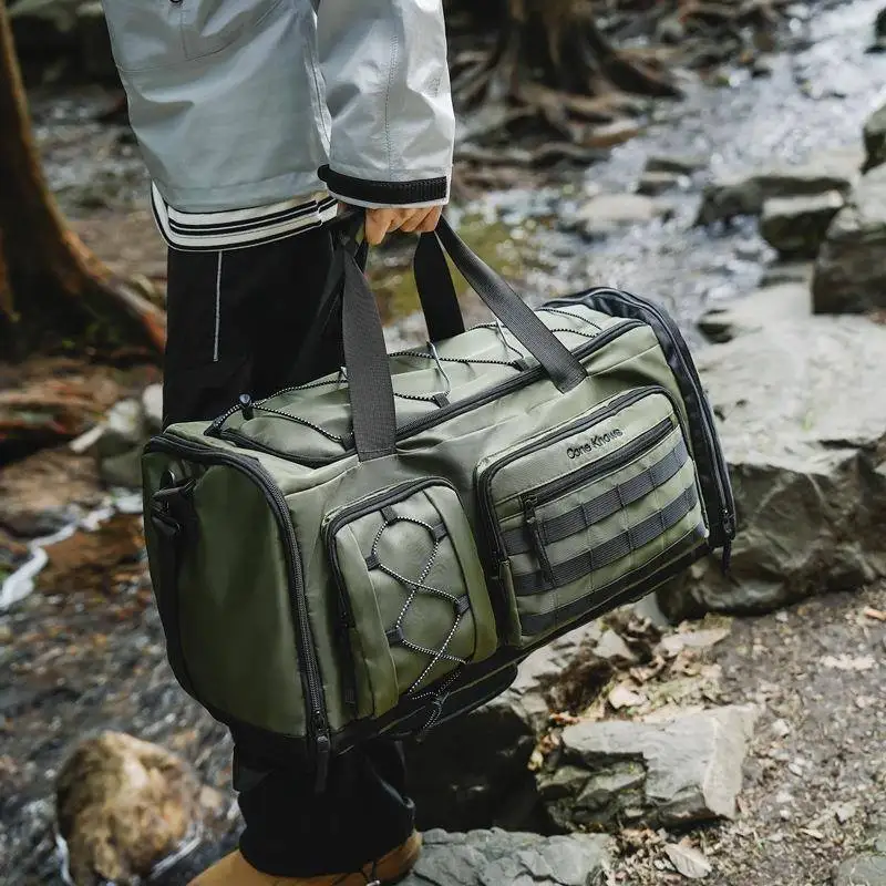 トレンドヨガバッグ-大容量-乾湿分離-デュアルバックパック-男女兼用-旅行-フィットネスバッグ-カジュアルスタイル-ベトナム製