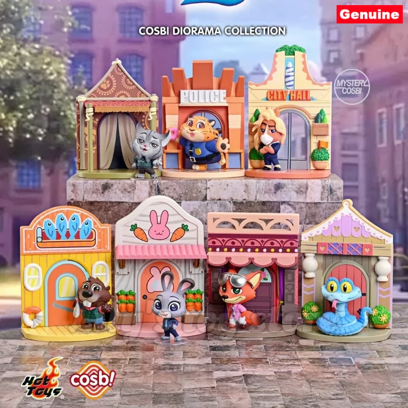 

Official Hot Toys Zootopia 2 Cosbi Scene Blind Box Judy Nick Mini Figure Decor Trendy Toy Collectible Gift For Fans Collectors