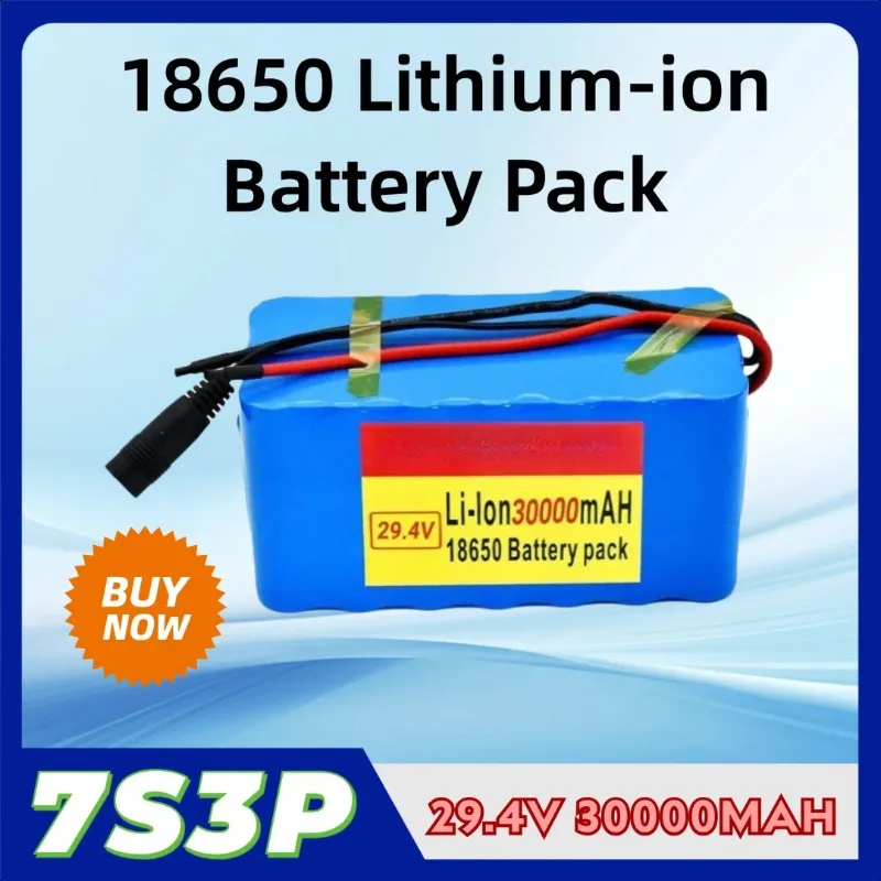 

7S3P 29.4V 30000mAh 18650 Lithium-ion Battery Pack for Electric Bicycles Power-assisted Bicycles and Balance Cars