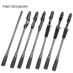 Pro Bomesh Full 4Axis Carbon Fiber Taper Grip Spinning Casting Handle Kit DIY Fishing Rod Building Components Repair Accessory