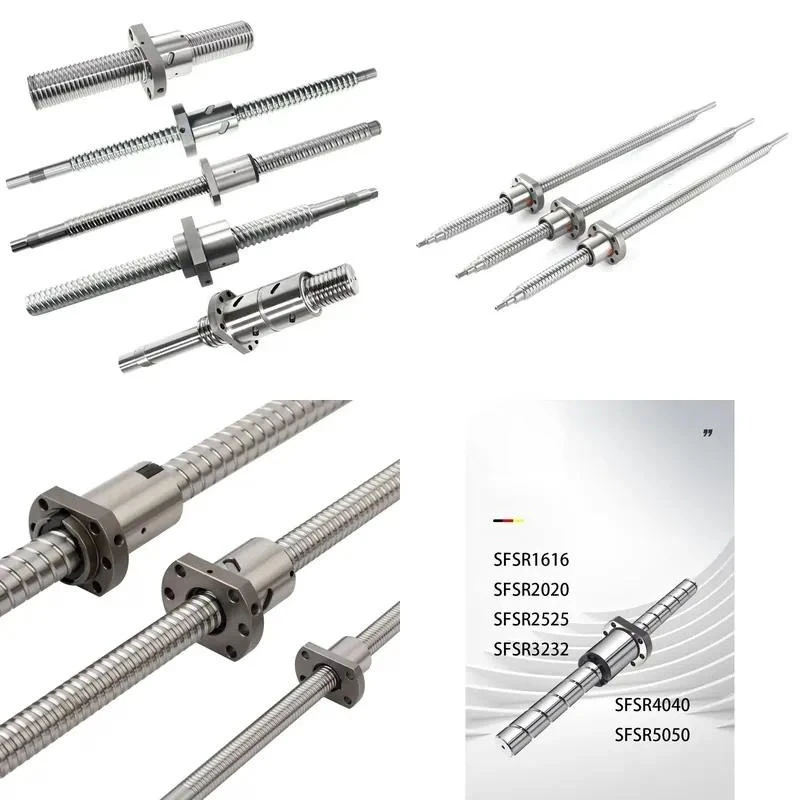 for  High Precision  Ball Screw Nut Assembly Square Thread Grinding Ball Screw with Bearing Core Durable Industrial Grade