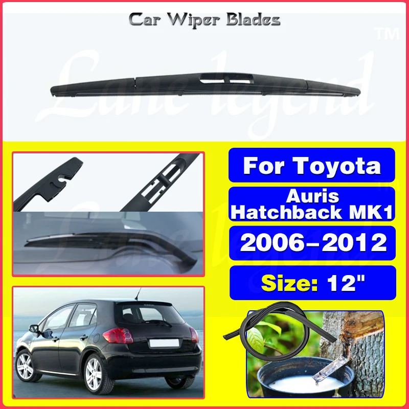 Limpador de pára-brisas para Toyota Auris Hatchback MK1 2006-2012, 12 "limpador traseiro, pára-brisas, escova limpa da janela