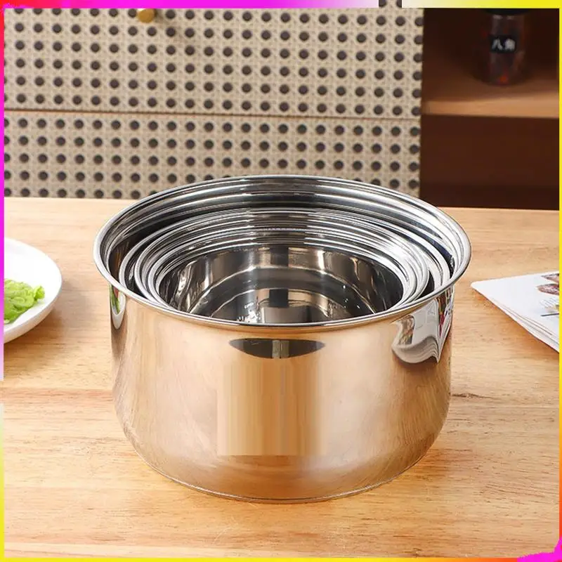M04K الغذاء الصف الفولاذ المقاوم للصدأ وعاء طبخ الأرز الداخلي ل Zojirushi NS-WAC18 استبدال الوعاء الداخلي #3