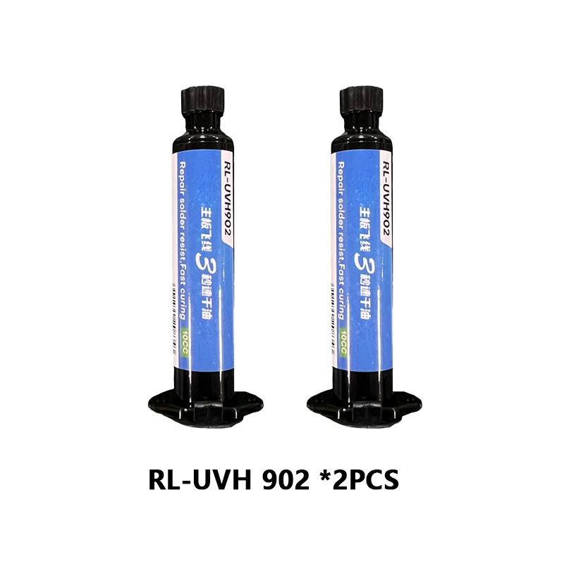 2PCS RELIFE RL-UVH902 10ML UV Solder Maske Tinte 3S Quick-dry + RL-014 UV-Härtung Licht für Handy Reparatur Springen Draht