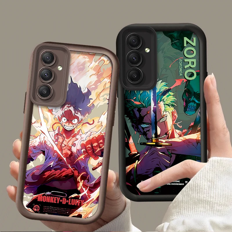 O-One Pieces Luffys Zoros Phone Case for Samsung Galaxy A24 A13 A23 A12 A22 A32 A52 A52S A72 A15 A05 A05S A55 A35 A25 A11 Cover