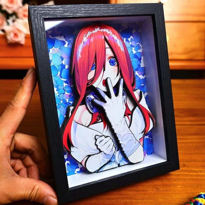 

The Quintessential Quintuplets Nakano Miku 3D Stereoscopic Painting Anime Peripheral Birthday Gift Desktop Hanging Decoration