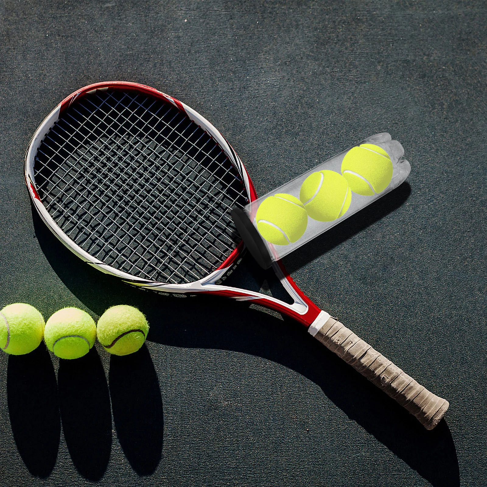 Organizador de 4 Uds., cilindro de tenis, contenedor de pelota deportiva, cubierta de soporte de Pvc, pelotas multifunción