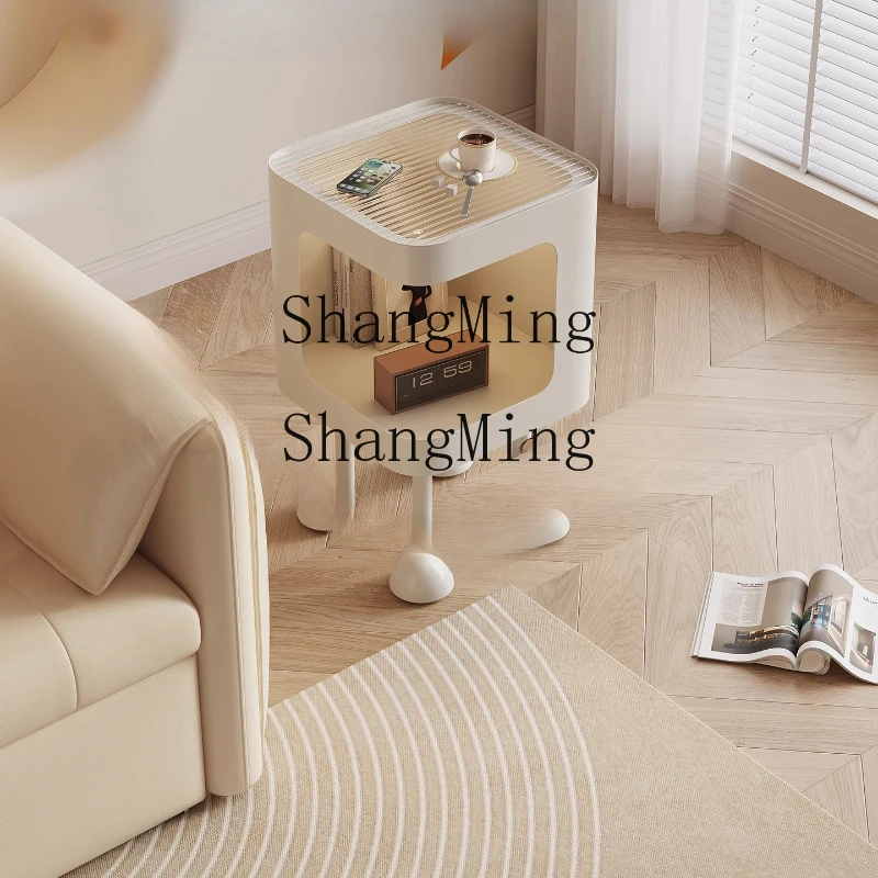 

FG sofa side cabinet creative living room small coffee table bedside light luxury corner bedroom modern simple wrought table