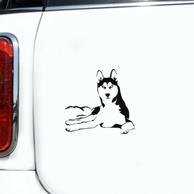 

Husky стикер на машину с собакой Связывание 2