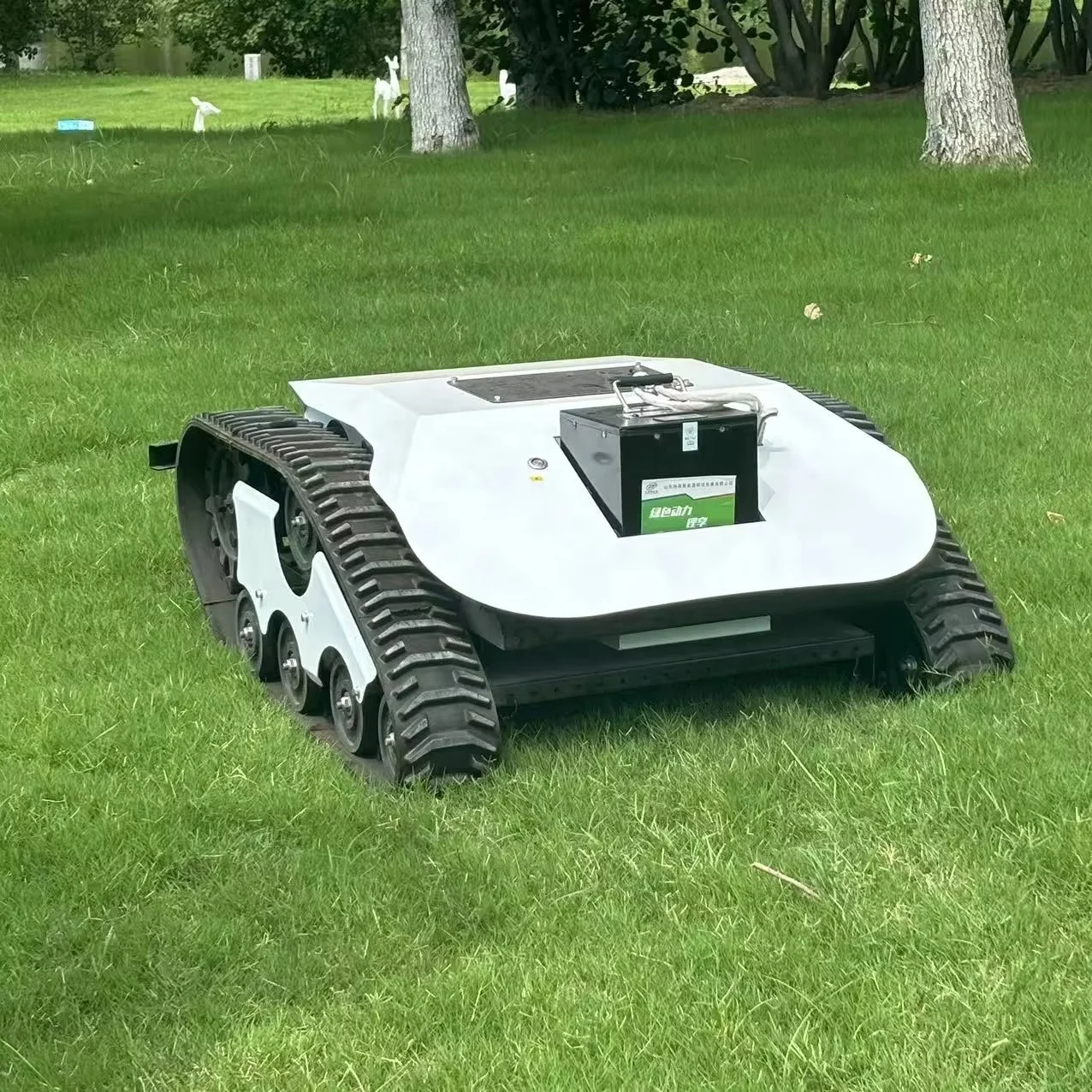 

Robotic Lawn Mower 48V Battery 4500RPM Brushless Blade Self Propelled Small Yard Electric Lawn Mower for Sale