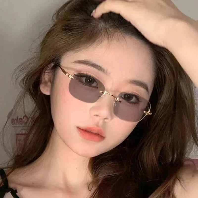 نظارات قصر النظر البصرية المضادة للضوء الأزرق بدون حدود، نظارات متغيرة الألوان للنساء والرجال، نظارات شفافة بالقرب من البصر #3