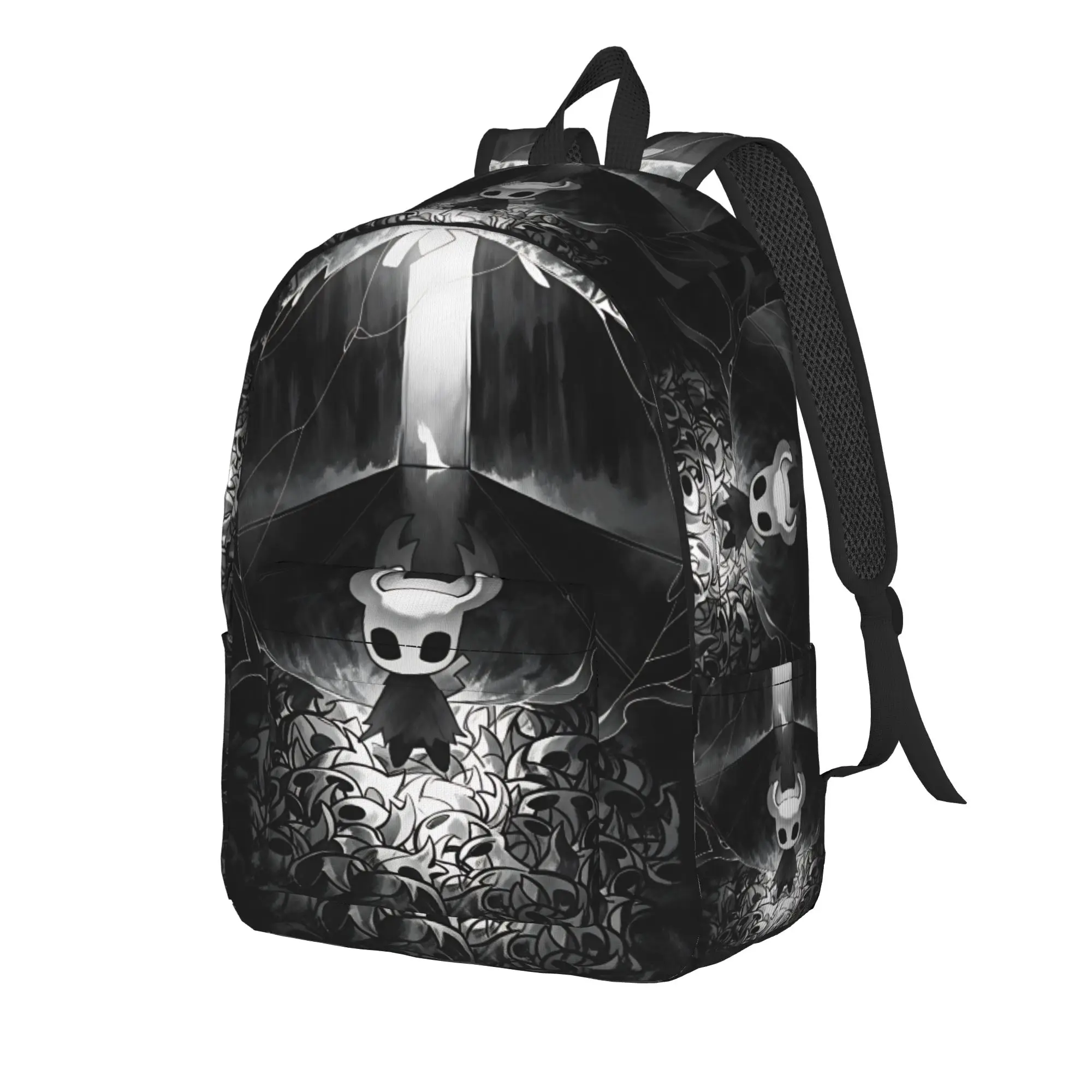 Hollow Knight Backpack  Men Polyester Outdoor Style Backpacks Durable Streetwear School Bags Rucksack