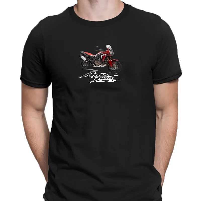 2024 Casual new Hon Africa Twin Crf 1000 Motorcycle Motorrad Men'S T-Shirt Fashion Unisex Tee graphic harajuku fashion Printing