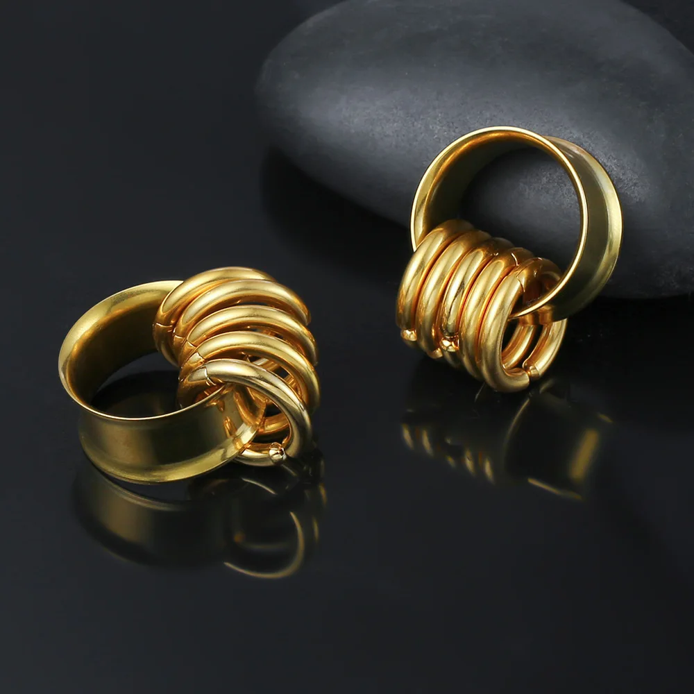 Stainless Steel Ear Tunnels for Body Piercing