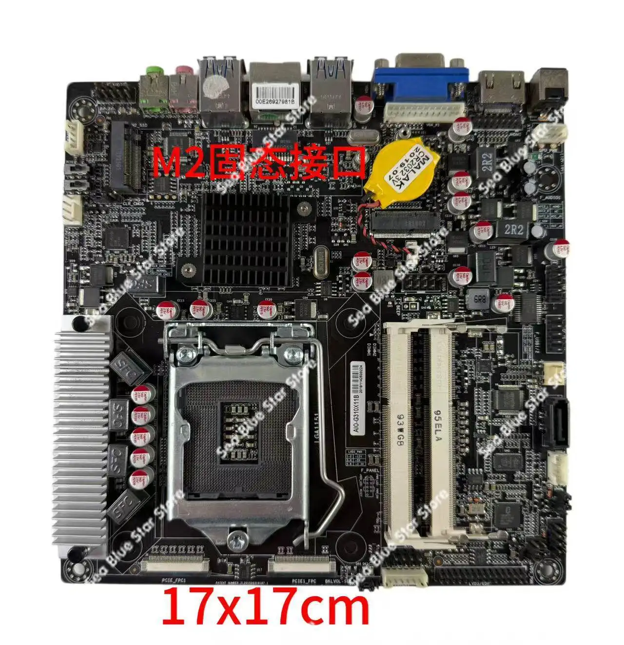Integrated Board AIO-G310x11B Industrial Control Main Board H310D3 Memory 17 * 17CM Second-hand Disassembly Main Board
