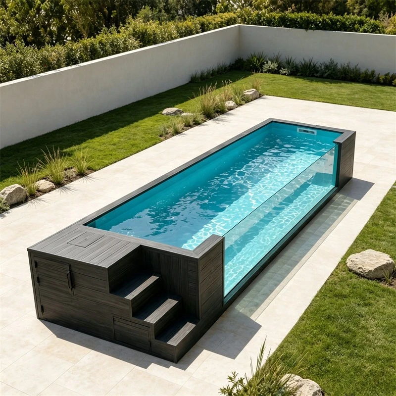 Hot Selling Family Container Swimming Pool Large Outdoor Swimming Pool Outdoor Garden Backyard Swimming Pool Factory Price