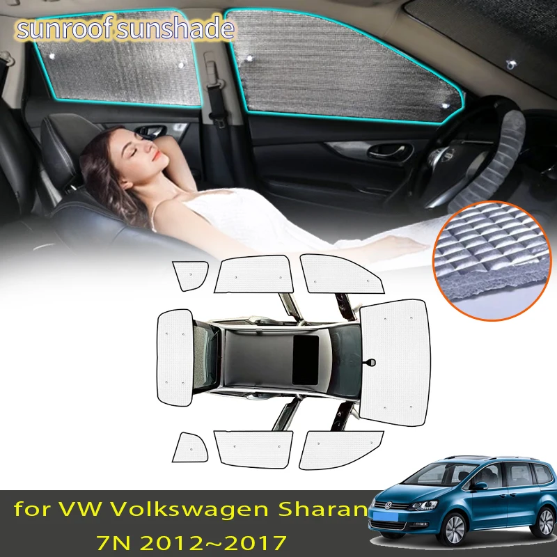 For VW Volkswagen Sharan 7N 2012~2017 2014 2015 2016 Car Accessories Sun Shade Sunshade Windshield Side Window Privacy Shading