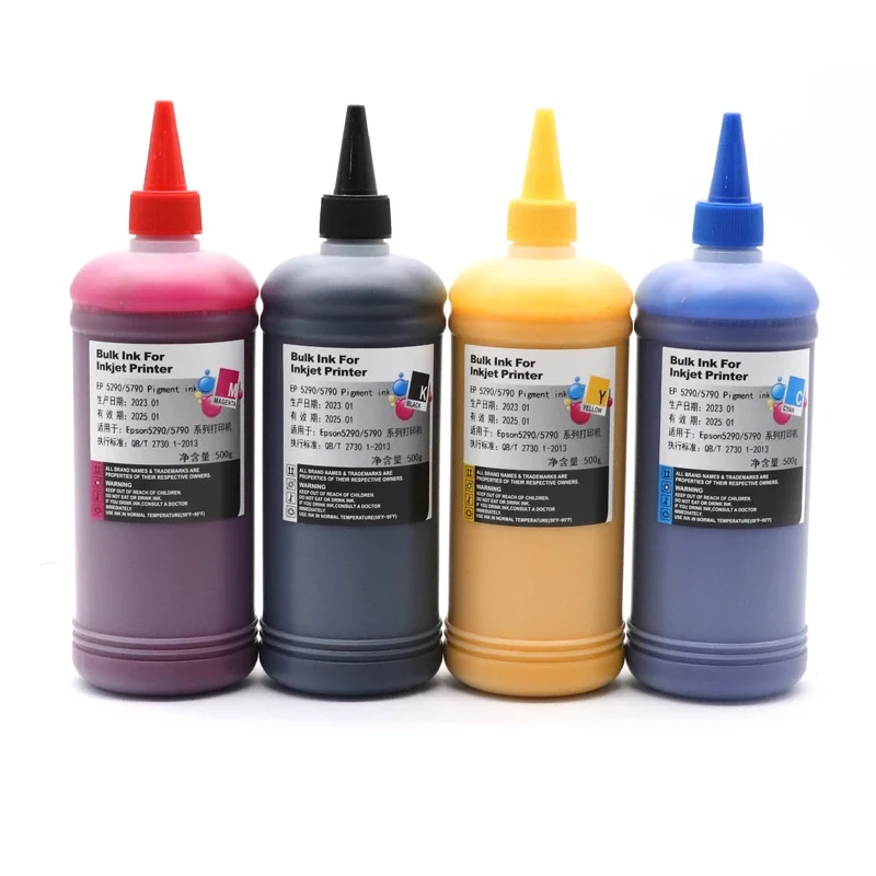 500ml Pigment Ink For Epson T9451 T9481 T9441 T902XL WF-C5210 WF-C5710 WF-C5290 WF-C5790 WF-C869Ra PX-S884 Printer Waterproof