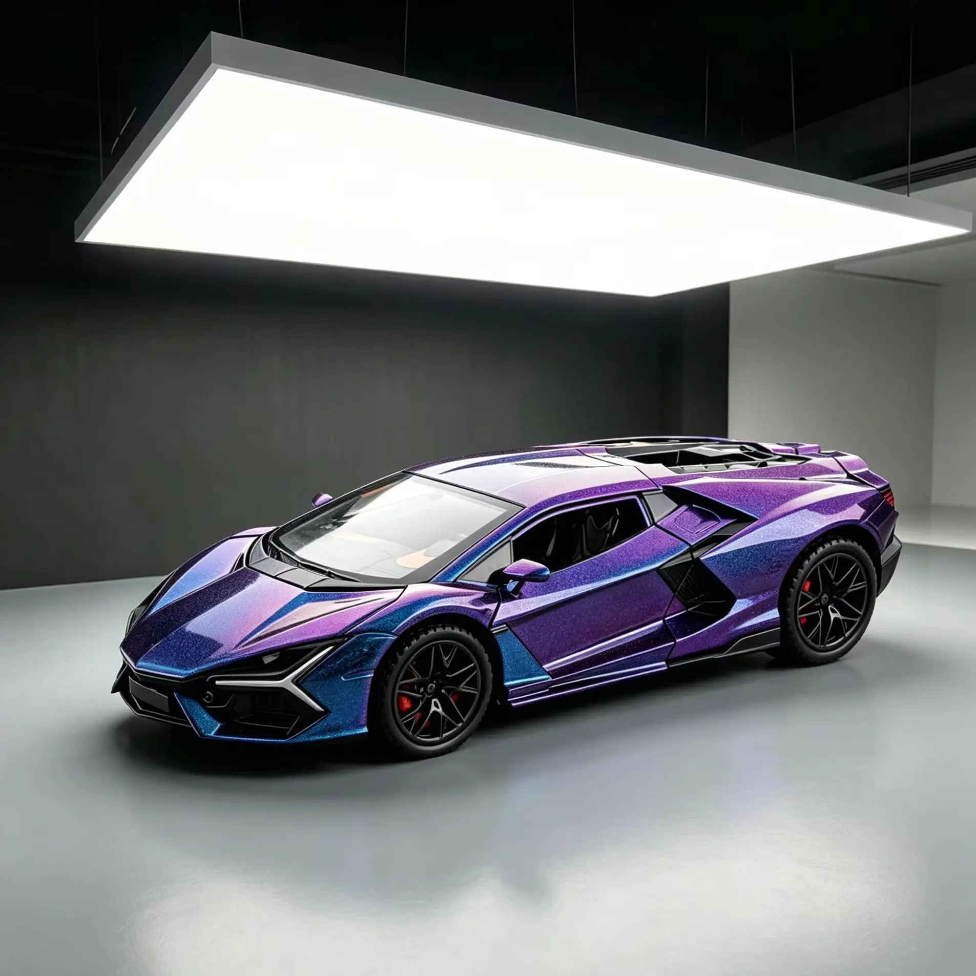 

1:32 Lamborghini New Bull Alloy Car Model, Pull Back Sound Light Sci-Fi Supercar Toy, Collectible Decor Gift for Kids
