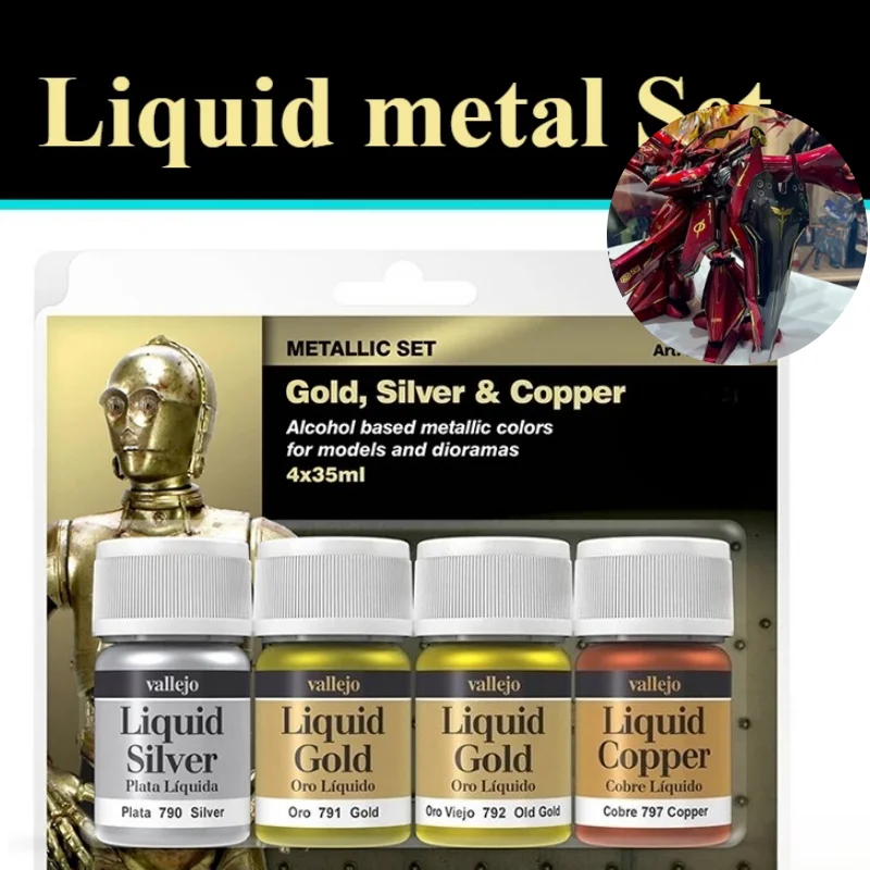 

35 мл краска на водной основе, набор металлических цветов, ручная работа, сделай сам, модель автомобиля/раскраска, цветные материалы для модификации, металлическая краска