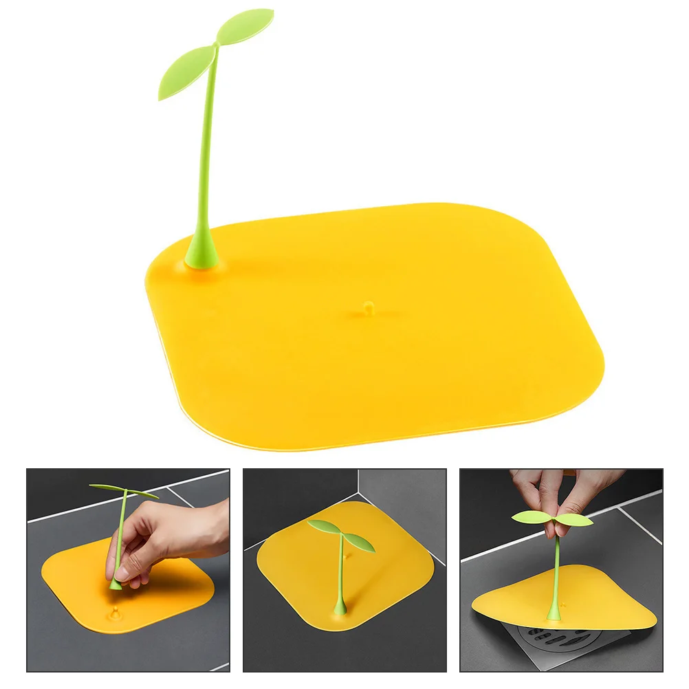 

2Pcs Silicone Floor Drain Stopper Universal Flat Suction Seal Cover Kitchen Bathroom Sink Anti-Odor Floor Drain Stopper