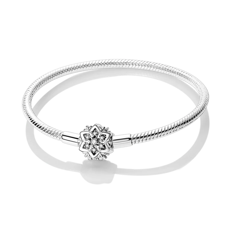 

Браслеты из стерлингового серебра 925 пробы, 17-20 см, оригинальные, с подвесками в виде листа, клевера, бабочки, сердца, подходят для DIY-украшений, модные женские украшения