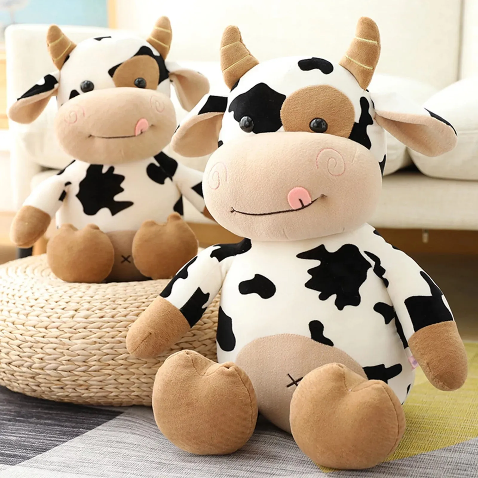 1pc Cute Cow New Plush Toy Harpy Spotted Cow Birthday Gift Doll Doll Party Favours Kids Toys 2024 Party Gift Fiesta