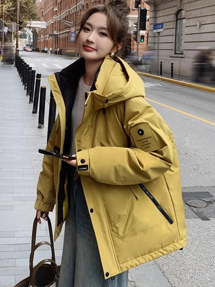 

Women's Winter Jaet 2026 New Loose Casual Warm down Cotton Coat Hooded Small Size Inter Cotton Outerwear