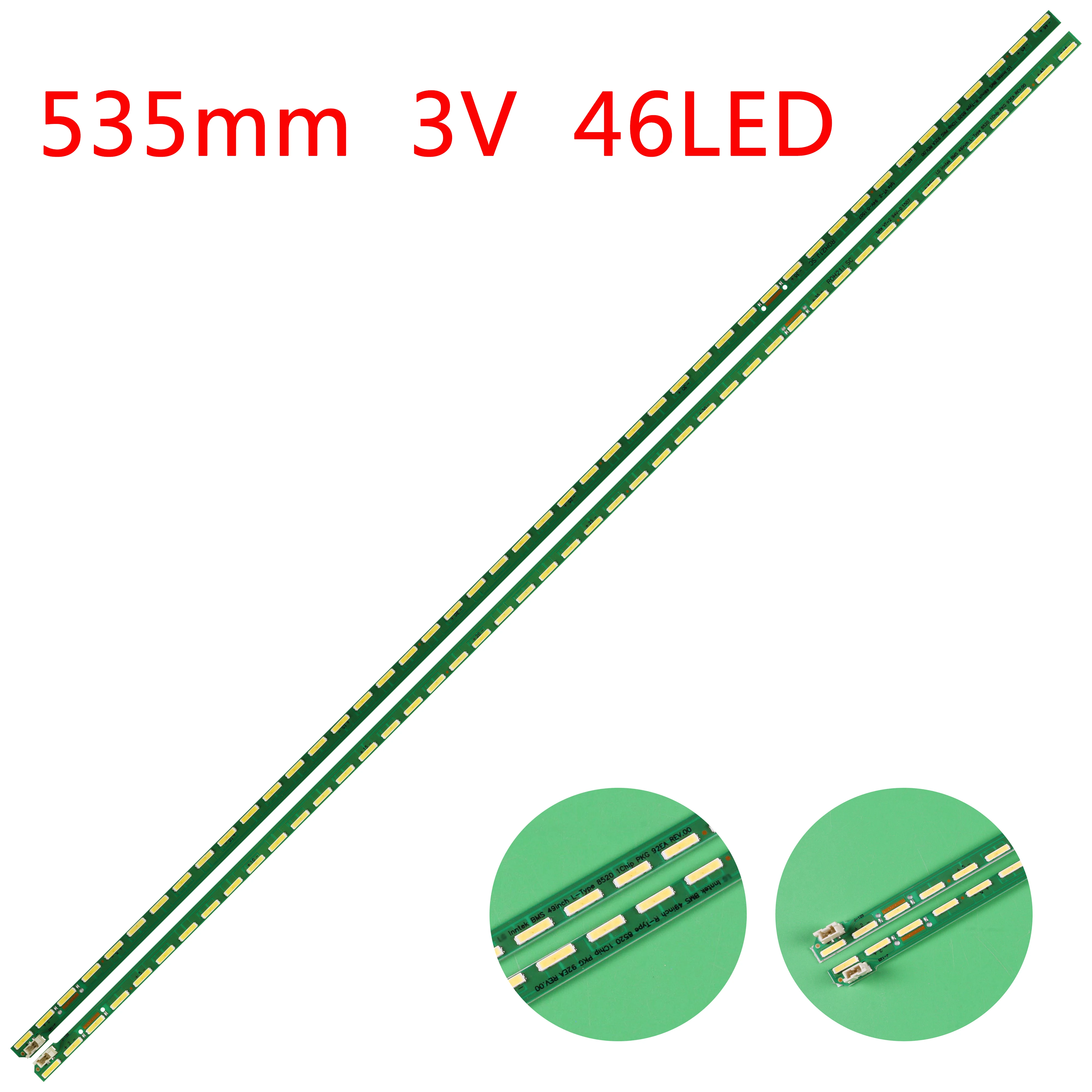 46LED LED Strip for Innotek BMS 49inch L R-Type 8520 1Chip PKG 92EA 49LX310C 49LF5420 G1GAN01-0791A G1GAN01-0792A MAK63267301