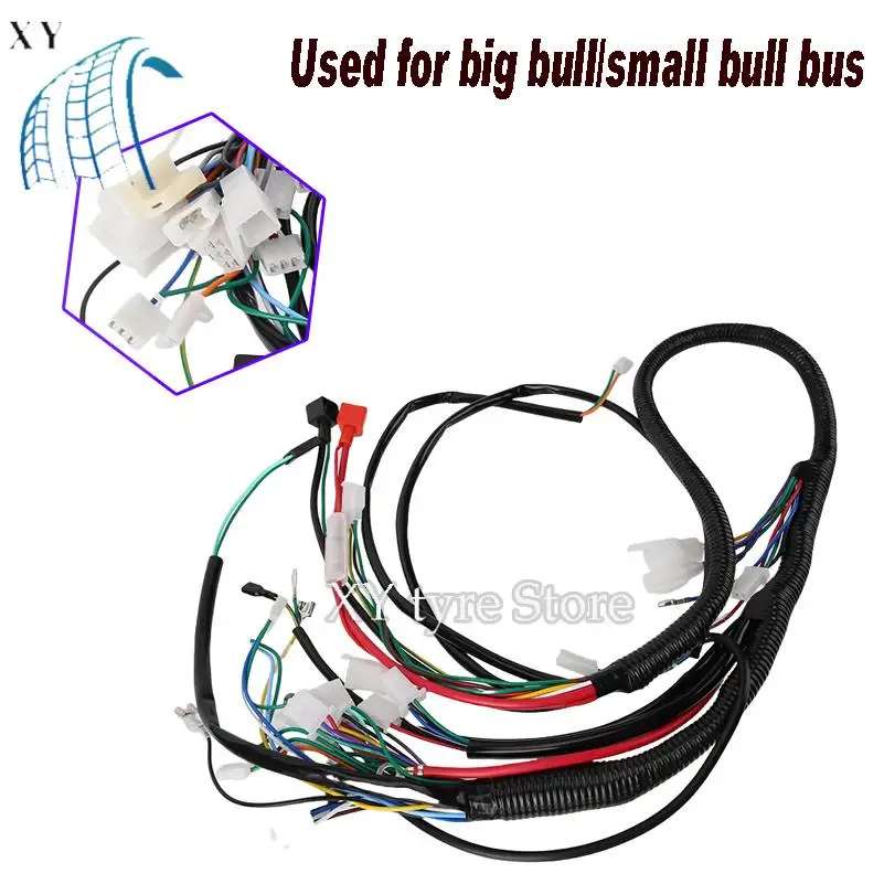 Complete electrical wiring harness for T21E 50-125cc