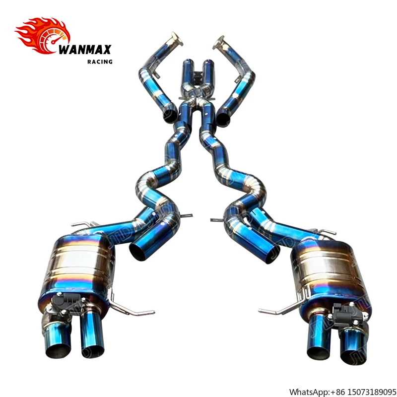 

Titanium Alloy Catback Muffler Exhaust System for 2012-2018 M6 F06 F12 F13 Exhaust Equal Length