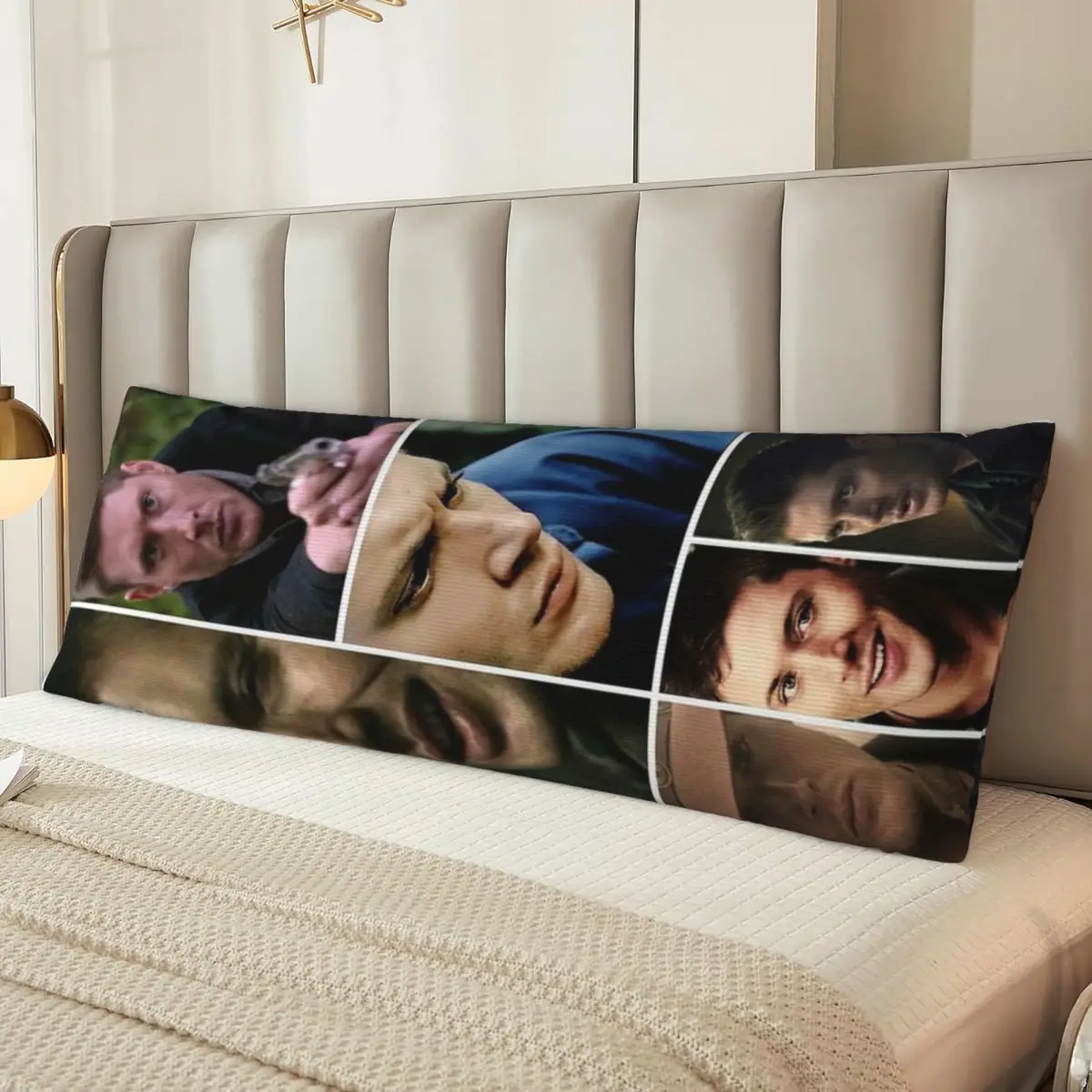 

Long Body Pillowcase Dean Winchester Collage (6) 20x60in Pillow Cover Bright Colors Perfect Souvenir Customizable Patterns