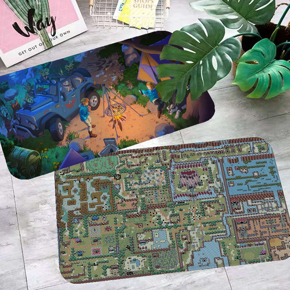 

L-LEGEND OF Z-ZELDA Kitchen Mat Nordic Style Bedroom Living Room Doormat Home Balcony Anti-Slip Welcome Rug