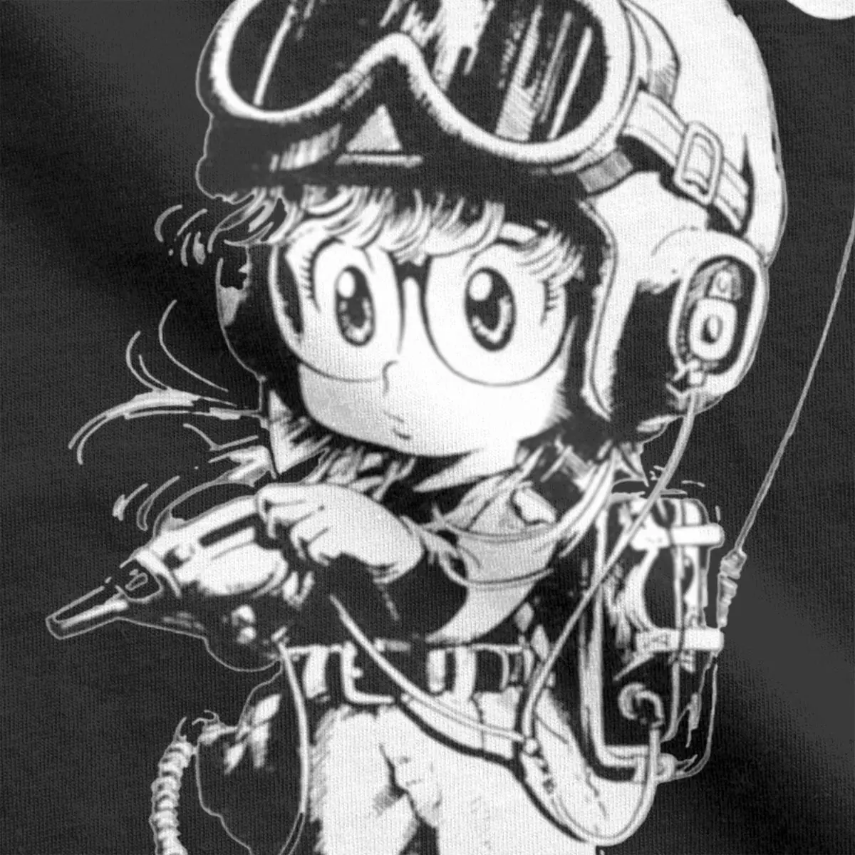 Arale T-Shirt for Men Women Dr Slump Anime Awesome Pure Cotton Tees Round Collar Short Sleeve T Shirt Birthday Present Clothing