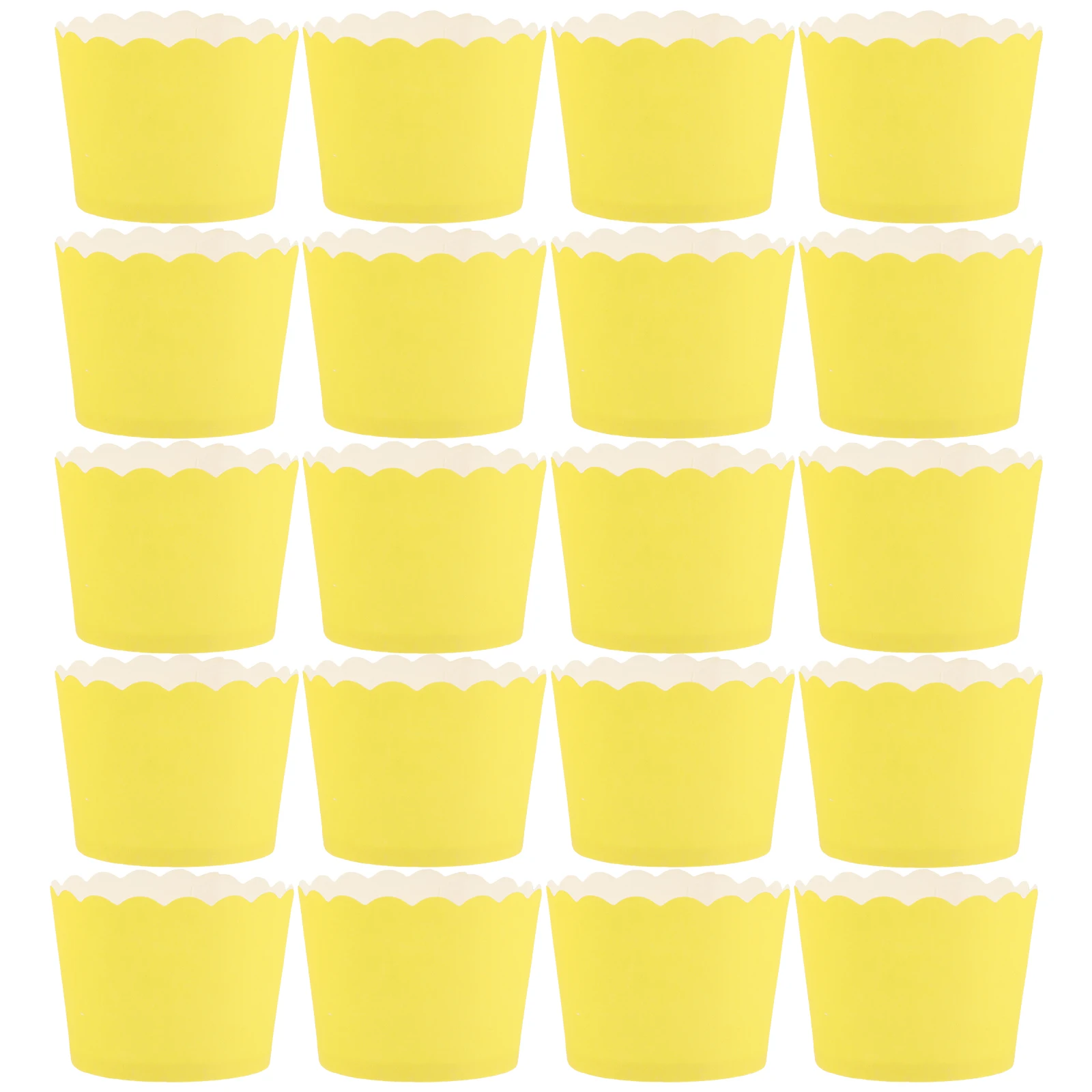 

50Pcs Yellow Baking Cups Cupcake Paper Liners Oil Proof Cake Cups Muffin Cases for Baking Supplies Yellow Cupcake Liners