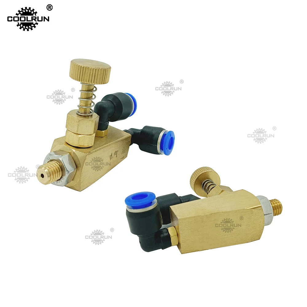 CoolRun Brass adjustable siphon air atomizing nozzle edge banding machine cleaning device accessories stripper 6MM 8MM