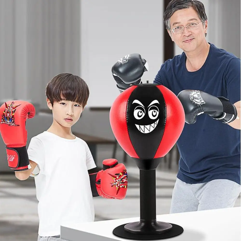 

With Suction Cup Desktop Punching Bag Inflatable Wall Mountable Boxing Training Bag Desk Mountable Promote Development