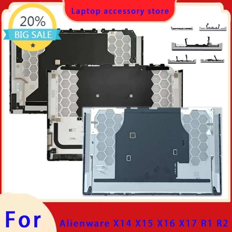 Suitable for Alienware X14 X15 X16 X17 R1 R2 series laptops, bottom cover, back shell, air outlet, pressure strip, hinge cover