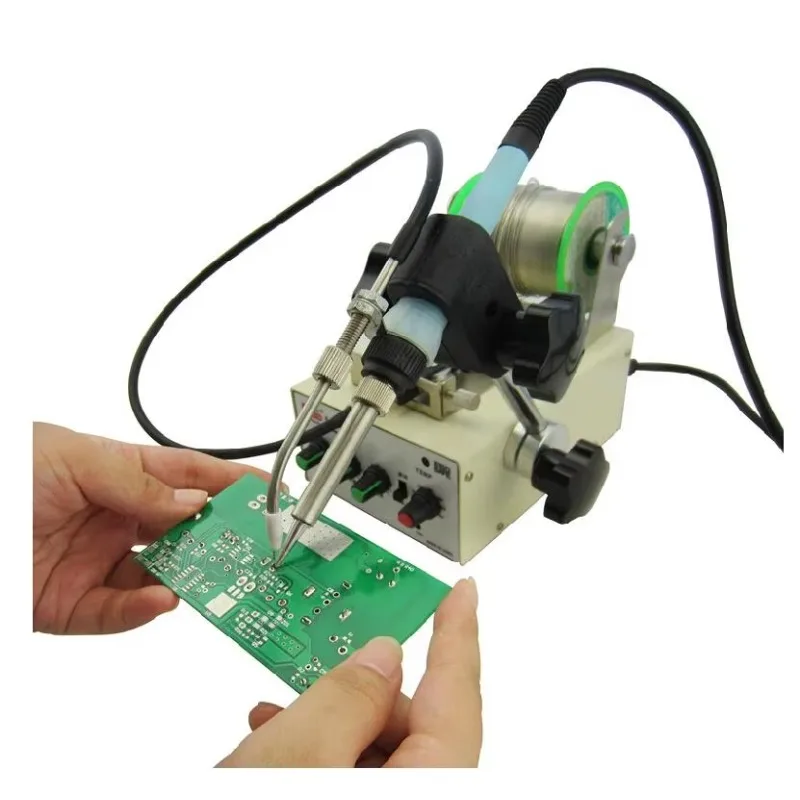 1pcs automatic soldering iron hine tin feeding constant temperature soldering iron Pedal soldering hine Fixed type iron