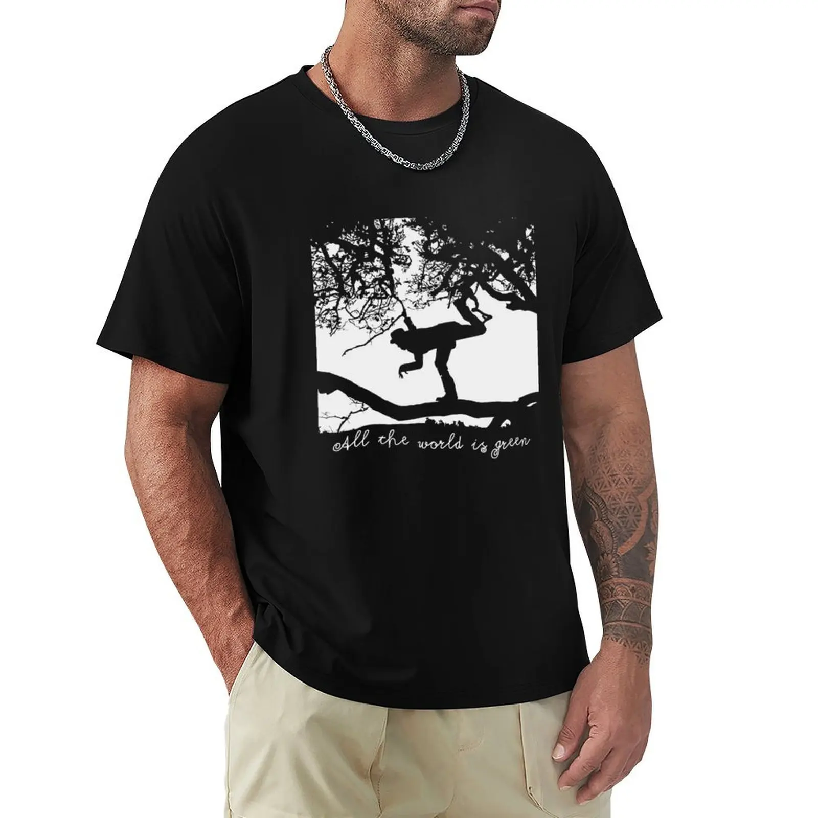 

Tom Waits - All the World is Green T-Shirt man clothes anime figures essential t shirt slim fit t shirts for men
