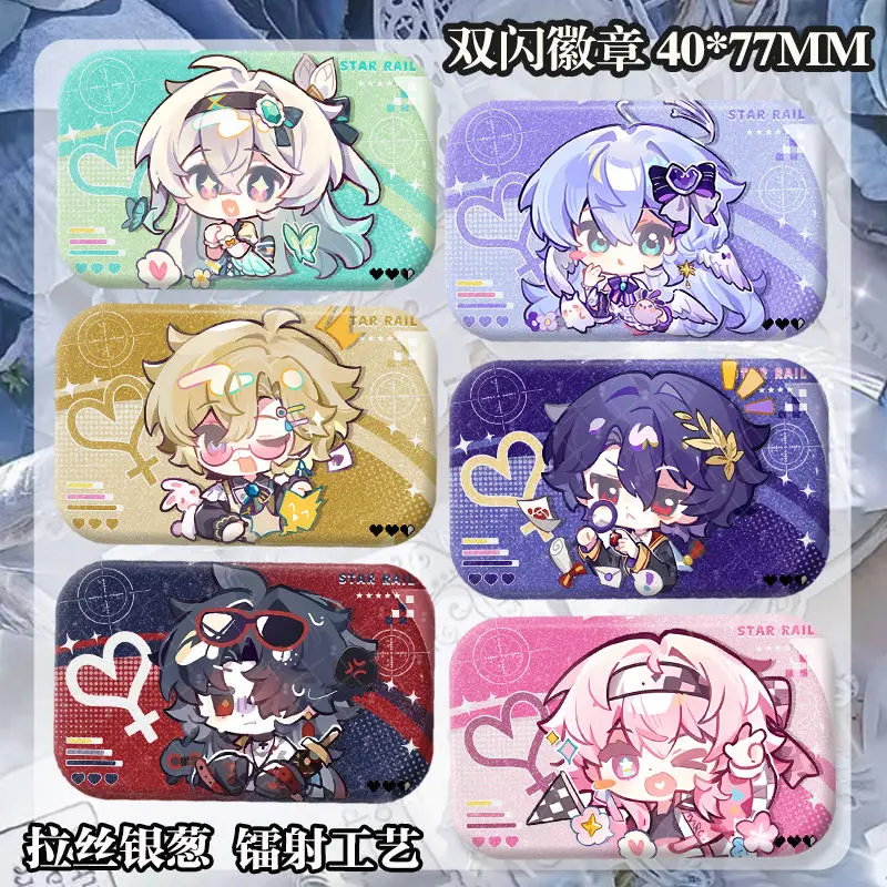 Anime HonkaiStar Rail Firefly Sunday Jing Yuan Badge Jacket Jeans Lapel Pin Collection Halloween Gift Accessorie Brooch Ornament