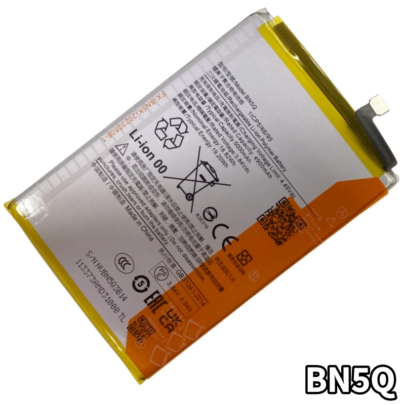 Batería de repuesto nueva de alta calidad BN5Q para Xiaomi Redmi 12C / Redmi 13C 23124RN87C, envío rápido + herramientas 3
