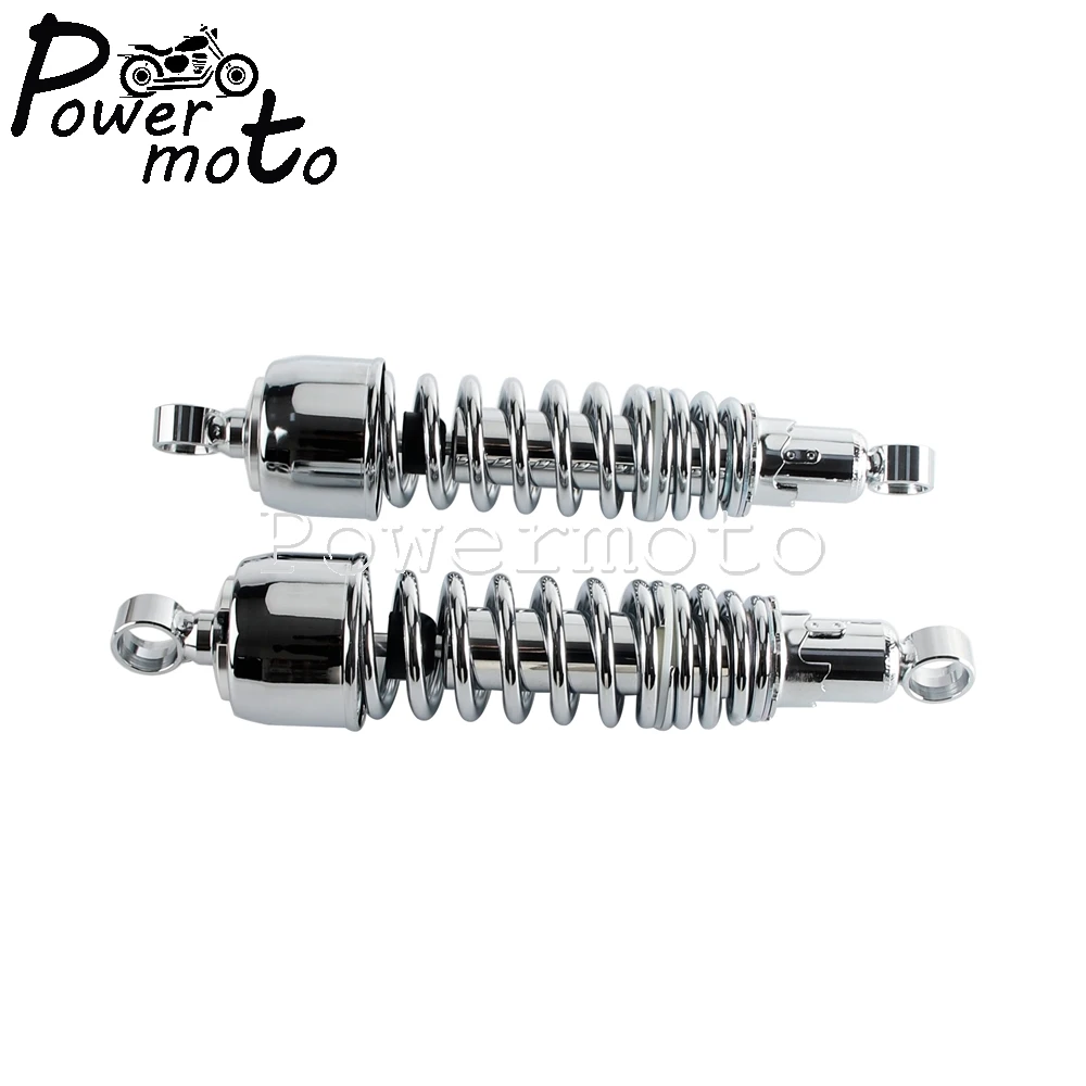 For Harley Sportster 883 1200 XL883 XL1200 Touring Chrome/Black Motorcycles Rear Shocks Absorbers Suspension 325 MM Accessories view 4