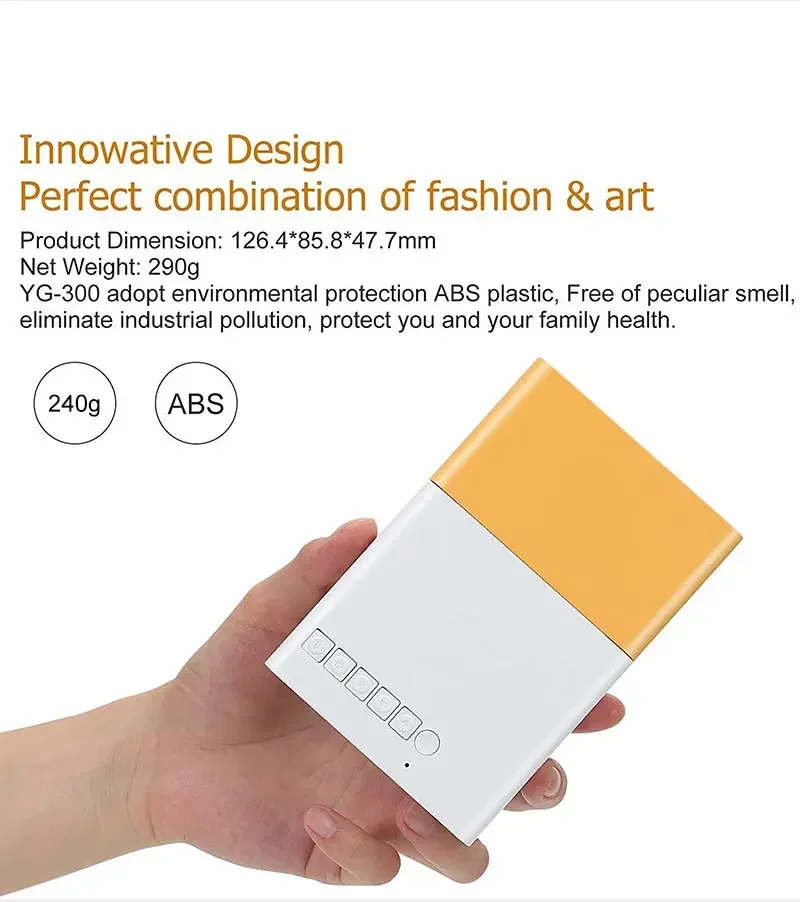 Smart Mini Portable Projector Full HD 1080P Multimedia Home Projectorwith for Iphone,HDMI,USB