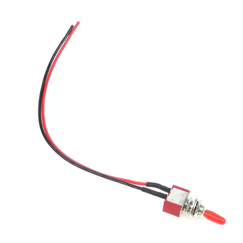 2/5Pcs Mini 2 Pin Led Lights For Car Accessories Switch ON/OFF SPST 3A 250V 6A 125V With Pre-soldered Toggle Truck Wires Off