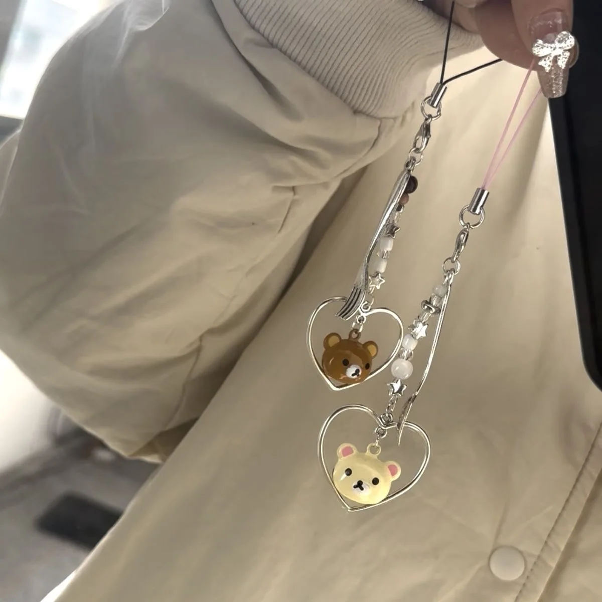 New Cute Rilakkuma Korilakkuma Bear Figure Key chains Children Toys 5CM