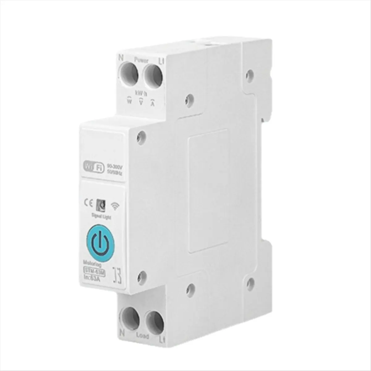 Happy New-  TUYA WiFi Smart Switch Meter 63A 1P+N Kwh Metering Monitoring Circuit Breaker Timer Relay MCB