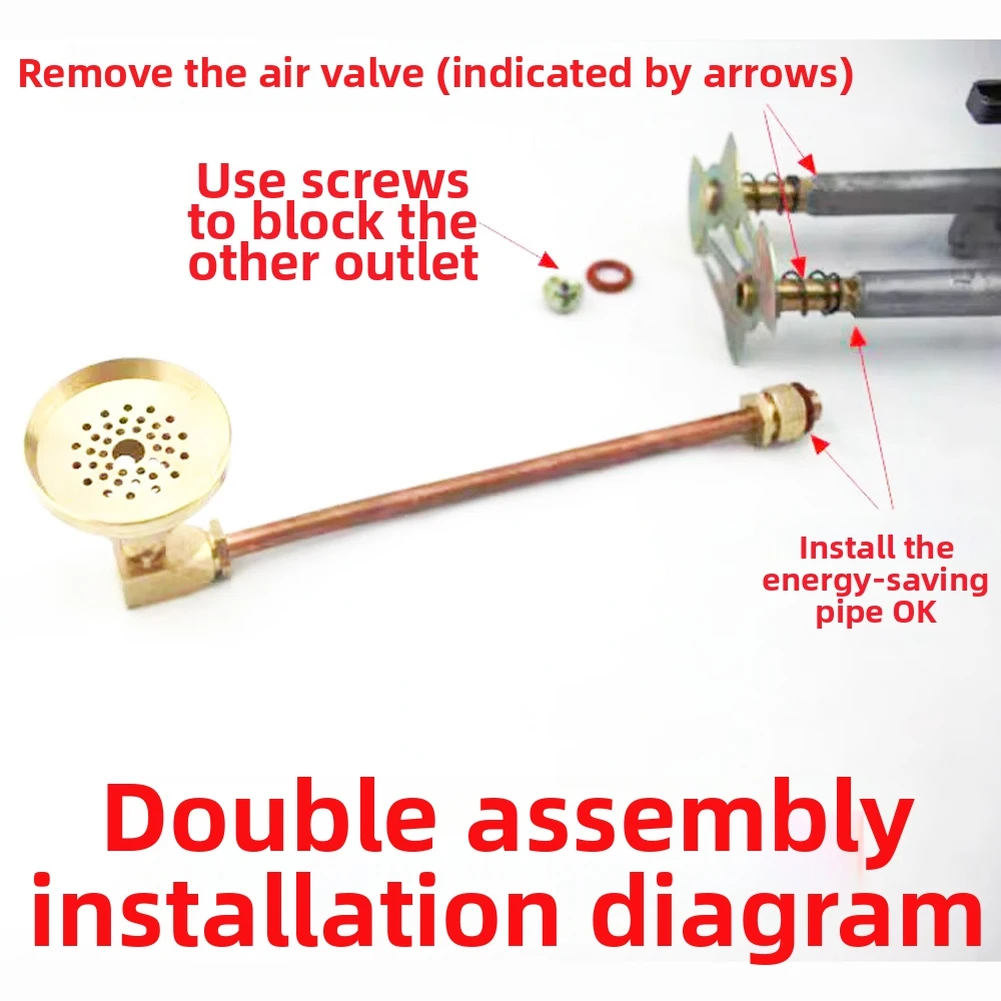 For Small Burner Nozzle for Gas Stoves Type 7 Stove Head Compatible Copper Construction For Consistent Performance