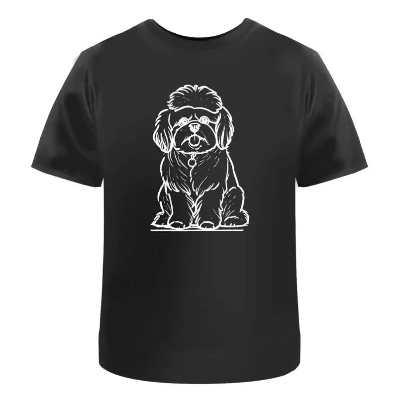 Pekingese Poodle' Cotton T Shirt Ta046102