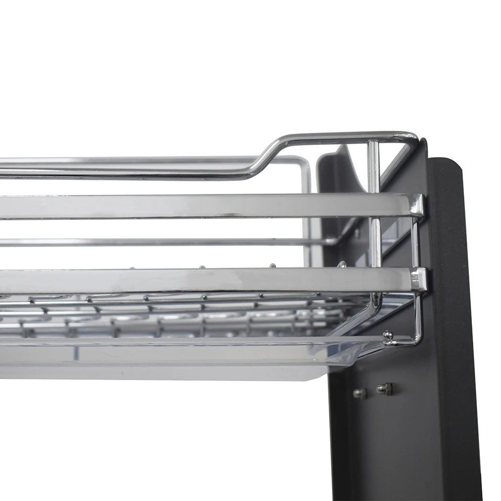 منظمة إغلاق ناعمة، خزانة تخزين المطبخ، رف أطباق المصعد، سلة رفع قابلة للسحب #5